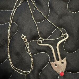 Rudolph Silver Toned Necklace NWOT, Woman or Teen